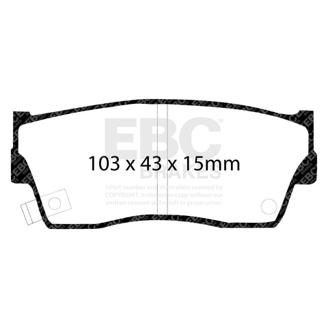 EBC Greenstuff 6000 Series Truck and SUV Brake Pad Set (DP6774) Image 1