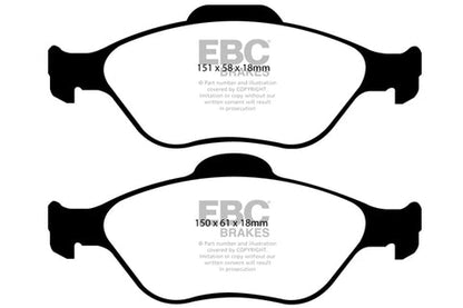 EBC Ultimax OE Replacement Brake Pad Set (DP1972) Image 1
