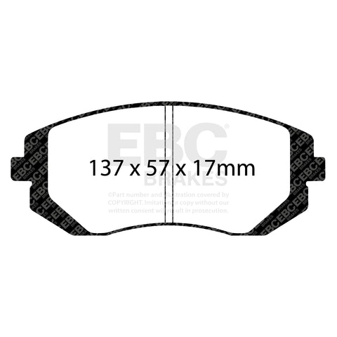 EBC Racing RP-1 Track and Race Brake Pads (DP81661RP1) Image 1