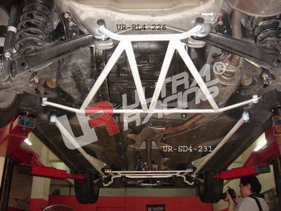 Ultra Racing 4P Rear H-Brace for Honda Civic FD/FB Hybrid (06+/12+)