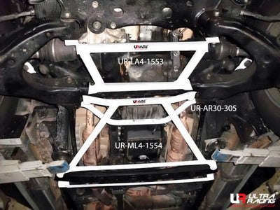 Ultra Racing Toyota Land Cruiser 100 98-07 Ultra-R 4-Point Mid Lower Bar UR-ML4-1554