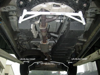 Ultra Racing 2x 2-Point Rear Side Bars for Toyota Previa 06+