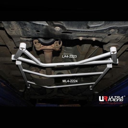 Ultra Racing 4-Point Mid Lower Brace for Hyundai Santa Fe CM 07-12