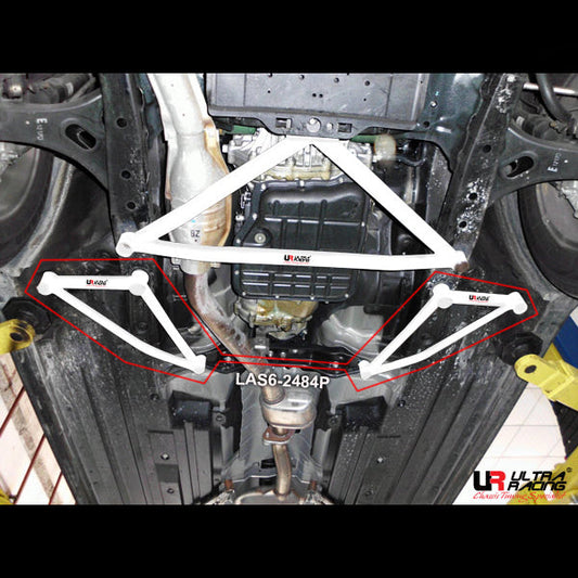 Ultra Racing 6-Point Front Lower Brace for Subaru Outback 09+