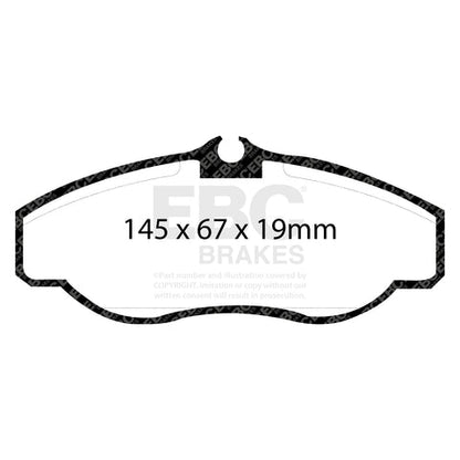 EBC Greenstuff 6000 Series Truck and SUV Brake Pad Set (DP61037) Image 4