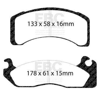 EBC Redstuff 3000 Series Sport Brake Pad Set (DP31159C) Image 3