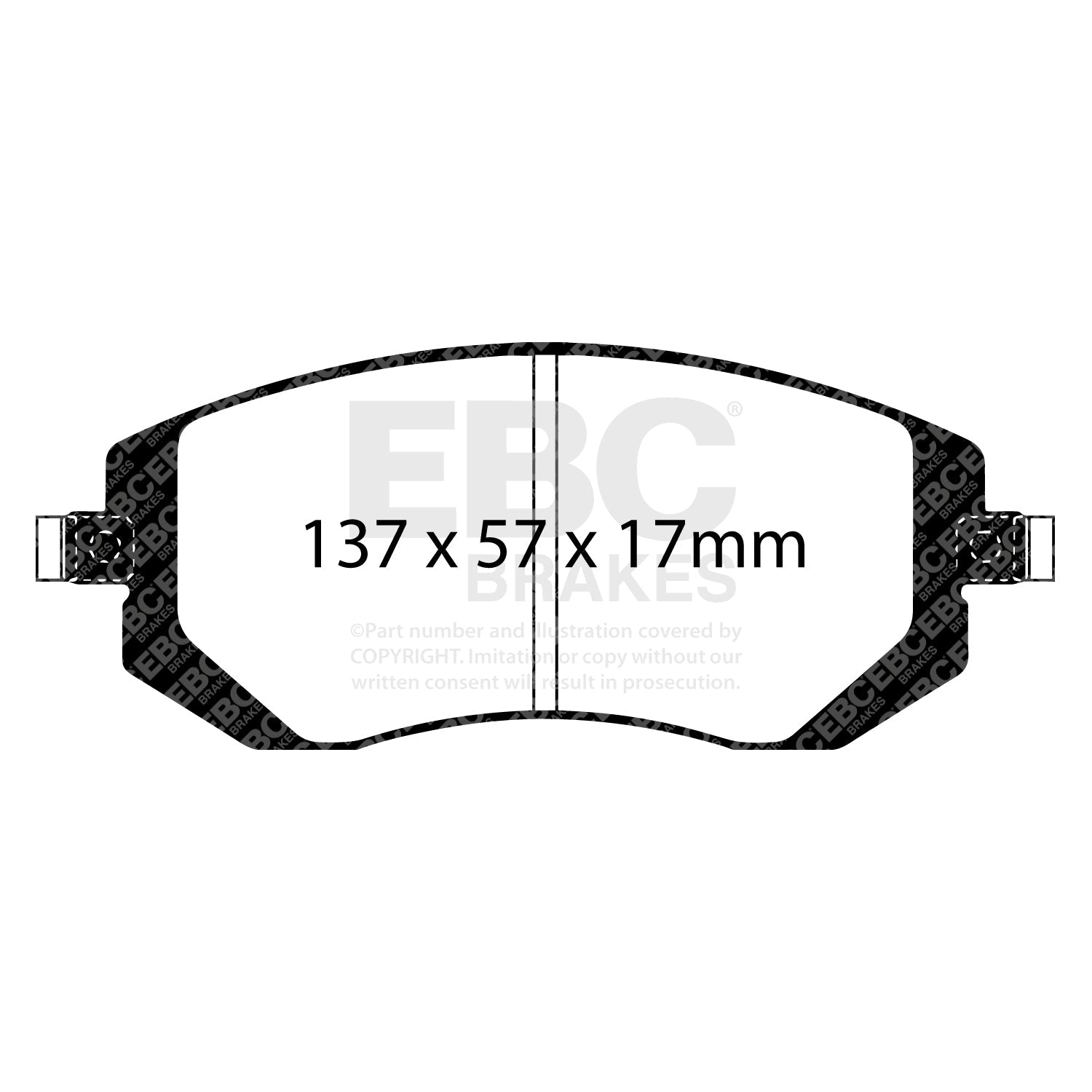 EBC Brakes Pad and Disc Full vehicle Kit (PD40K1760) Image 2