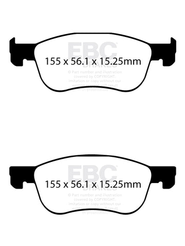 EBC Racing RP-X Track and Race Brake Pads (DP82353RPX) Image 3
