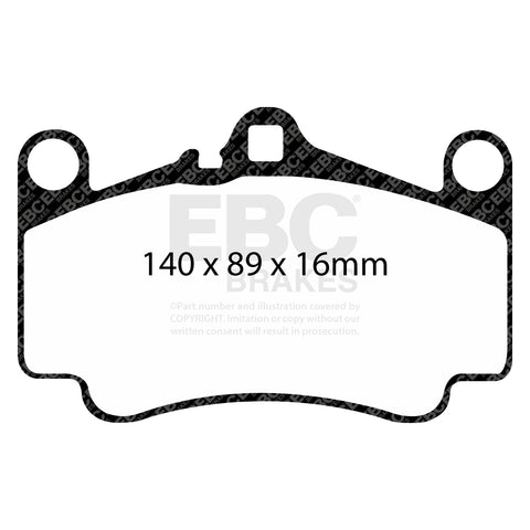 EBC Orangestuff 9000 Series Race Brake Pad Set (DP91515) Image 1