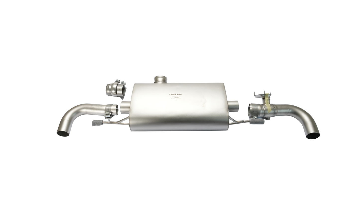 Sport Exhaust Bundle for Subaru BRZ & Toyota GR 86 Tailpipe Set 115mm angled chromed