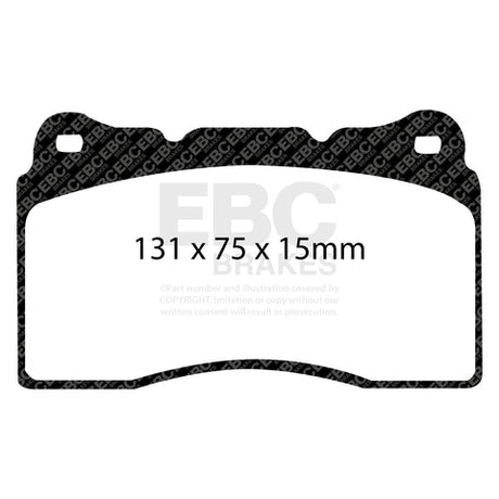 EBC Racing RP-X Track and Race Brake Pads (DP81210RPX) Image 1