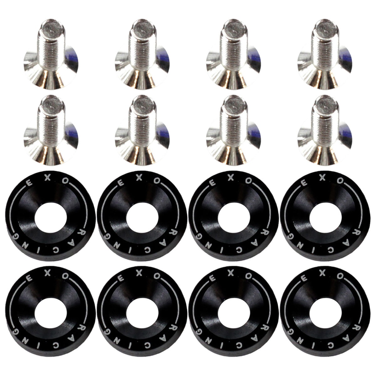Exoracing Dress Up Bolt and Washer Kit M6x1.0 - Black