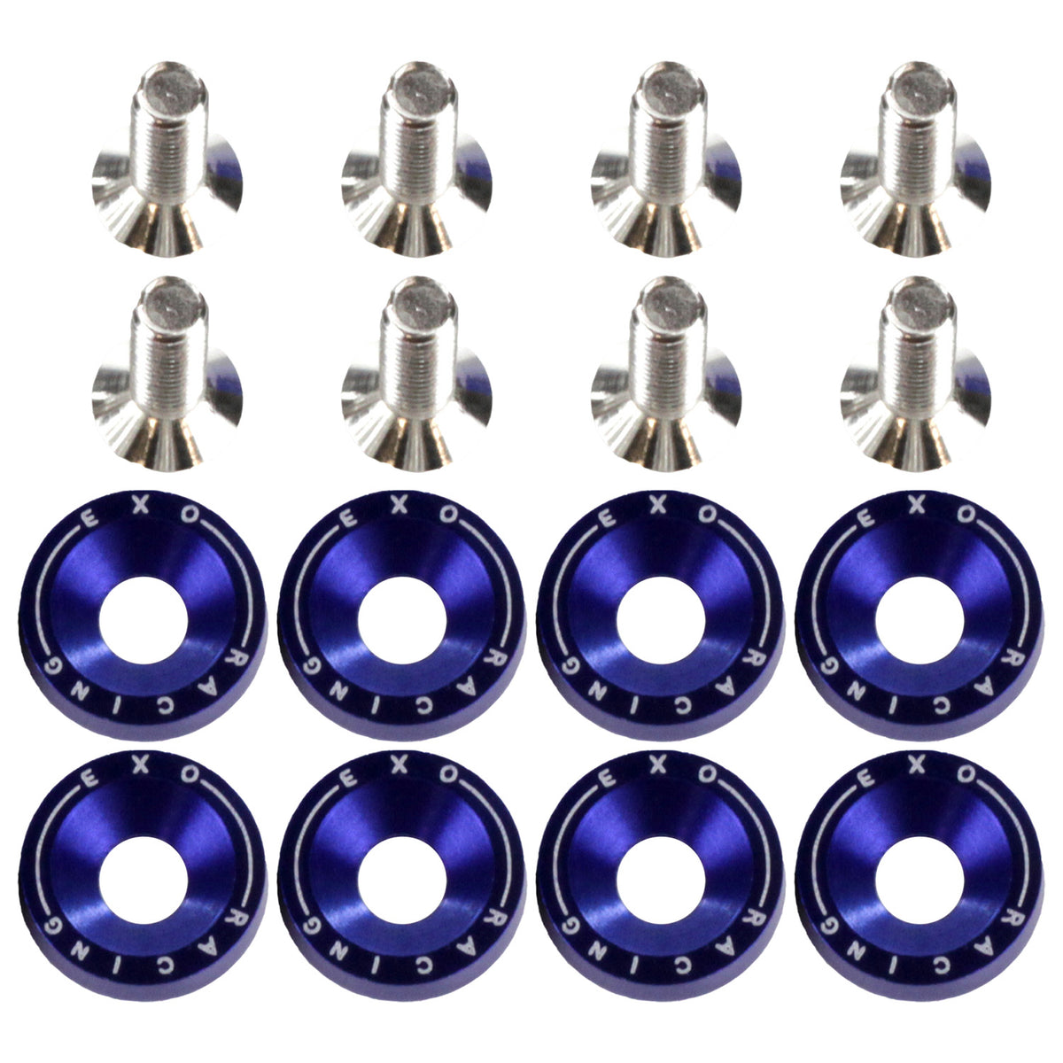 Exoracing Dress Up Bolt and Washer Kit M6x1.0 - Blue