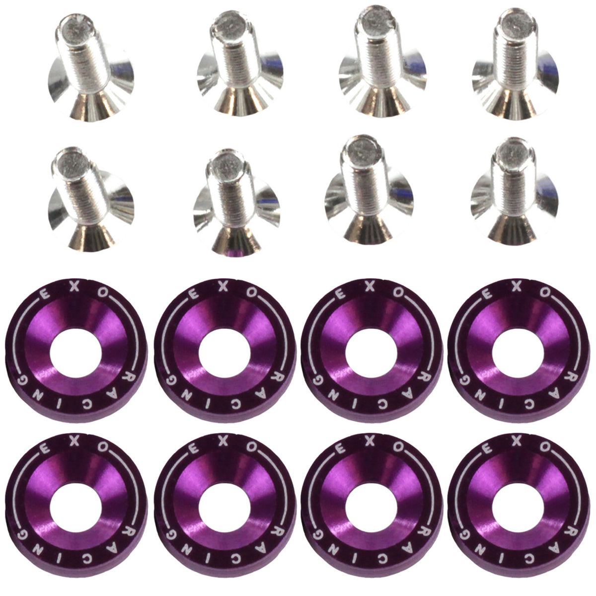Exoracing Dress Up Bolt and Washer Kit M6x1.0 - Purple