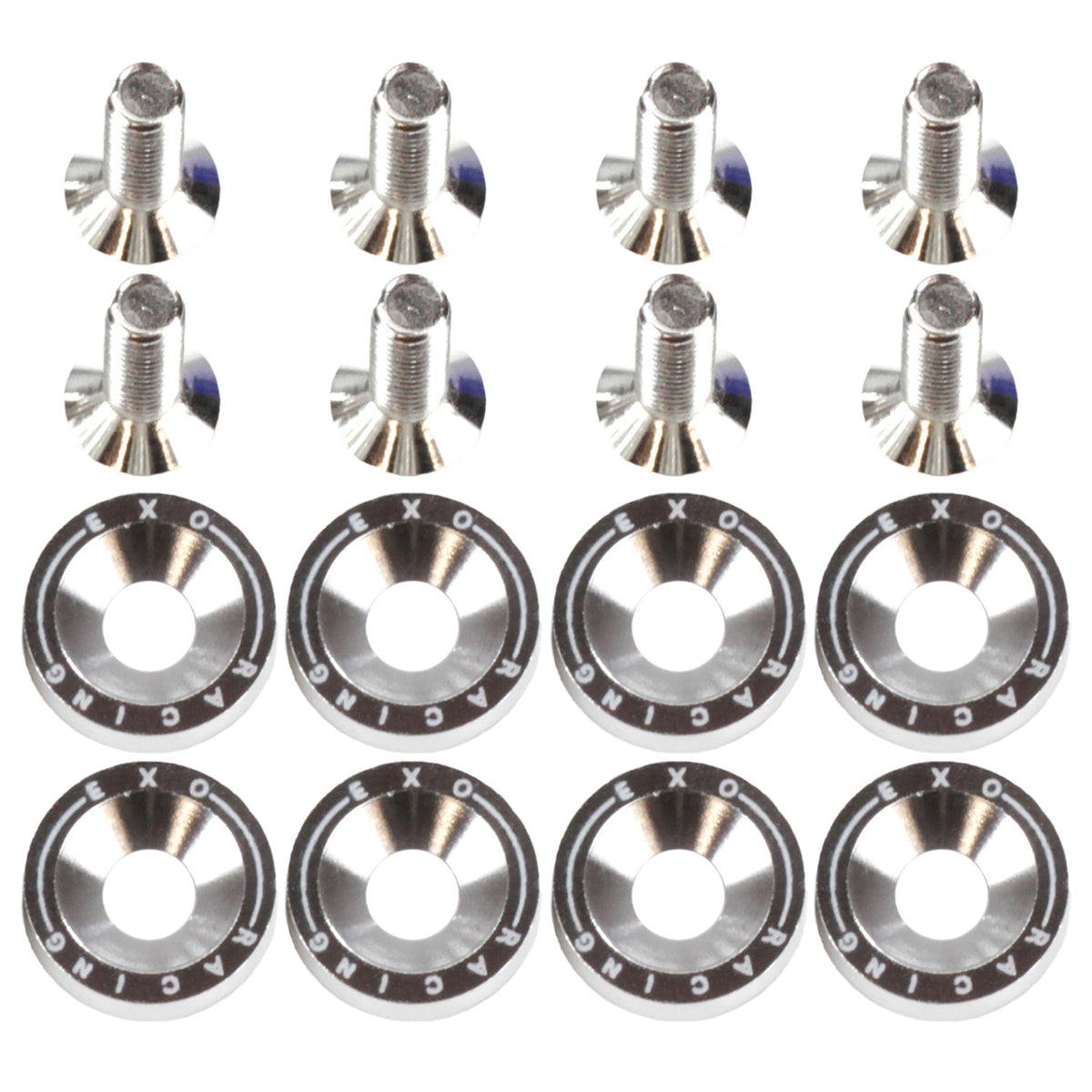 Exoracing Dress Up Bolt and Washer Kit M6x1.0 - Silver