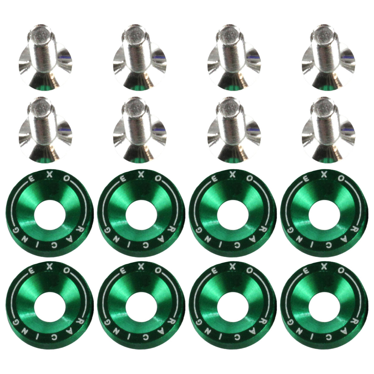 Exoracing Dress Up Bolt and Washer Kit M6x1.0 - Green