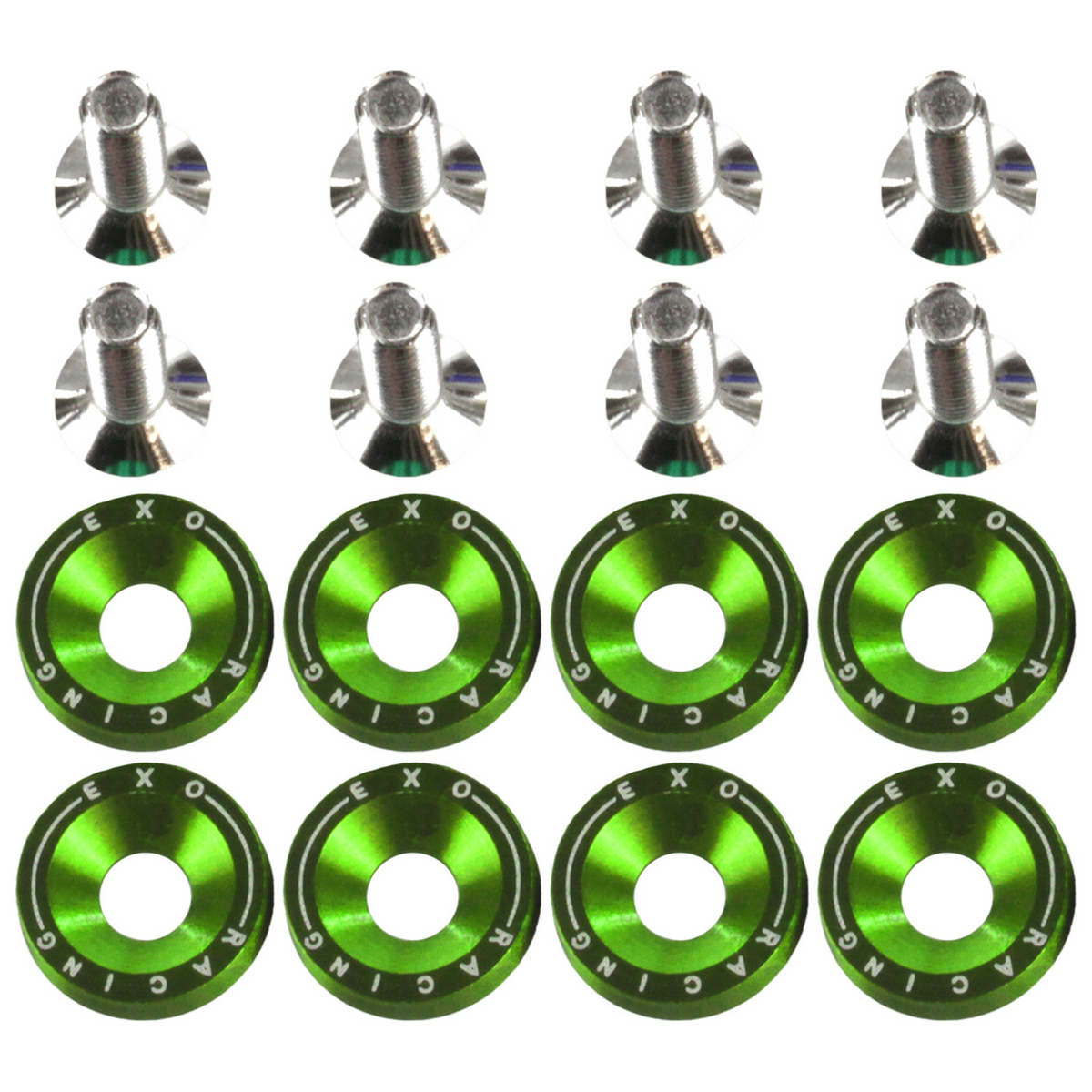 Exoracing Dress Up Bolt and Washer Kit M6x1.0 - Light Green