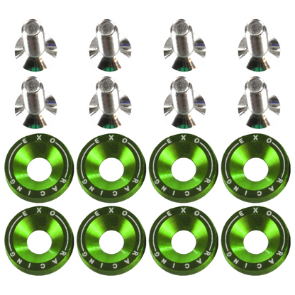 Exoracing Dress Up Bolt and Washer Kit M6x1.0 - Light Green