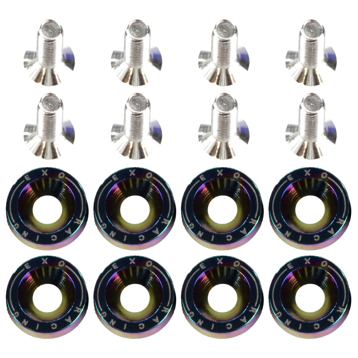 Exoracing Dress Up Bolt and Washer Kit M6x1.0 - Neochrome