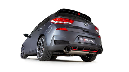 GPF-Back Exhaust System for HYUNDAI i30 N PDE Racing | 2x GT Titanium Scotched Tips
