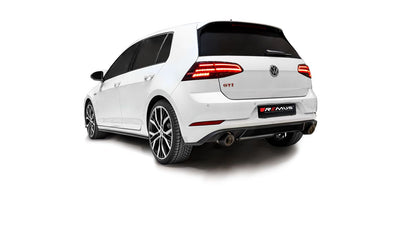 Exhaust System for VW Golf 7 Facelift GTI Front Section + Sport Silencer | 4x 102mm Chrome Straight Cut Tips