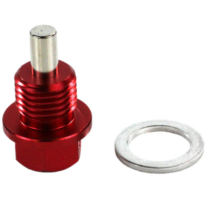 Exoracing Billet Aluminium Magnetic Sump Plug - Red / M12x1.5