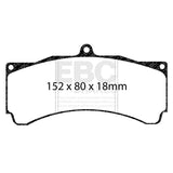 EBC Bluestuff NDX Trackday Brake Pad Set (DP5005NDX) Image 3