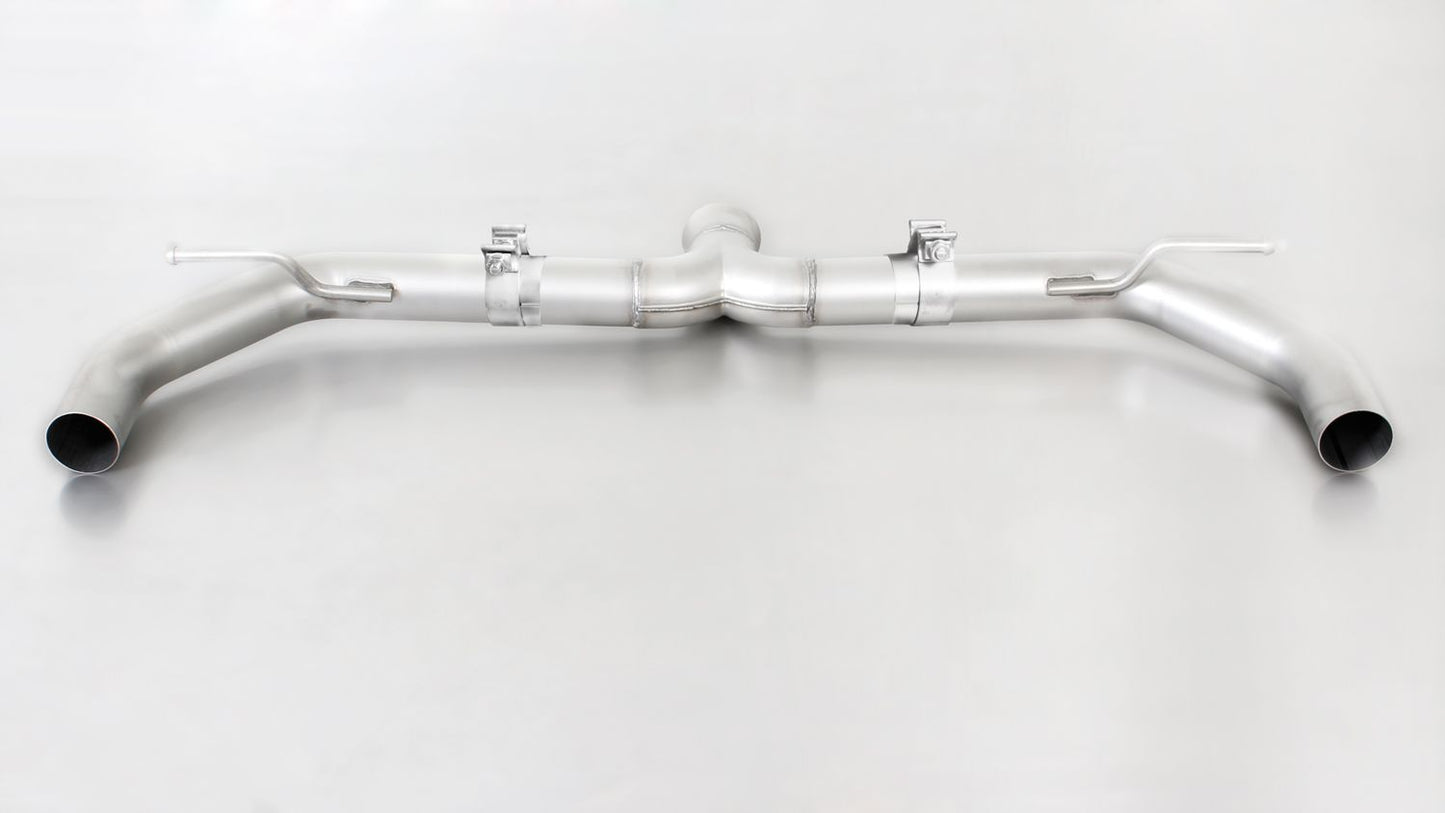 Exhaust System for VW Golf 7 Facelift GTI Sport Silencer | 2x 100mm Titanium Brushed Tips