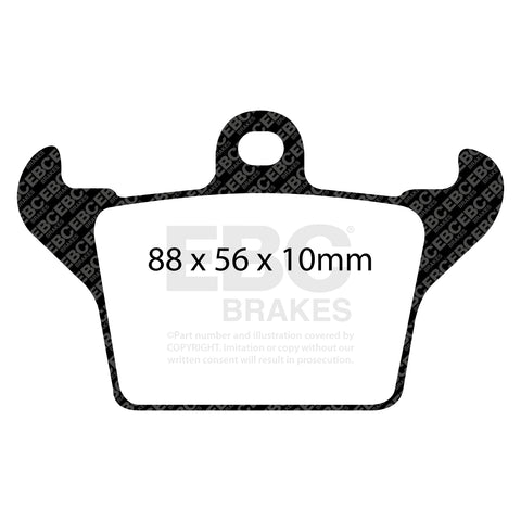 EBC Ultimax OE Replacement Brake Pad Set (DP1719) Image 2