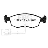 EBC Brakes Pad and Disc Kit (PDKF747) Image 1