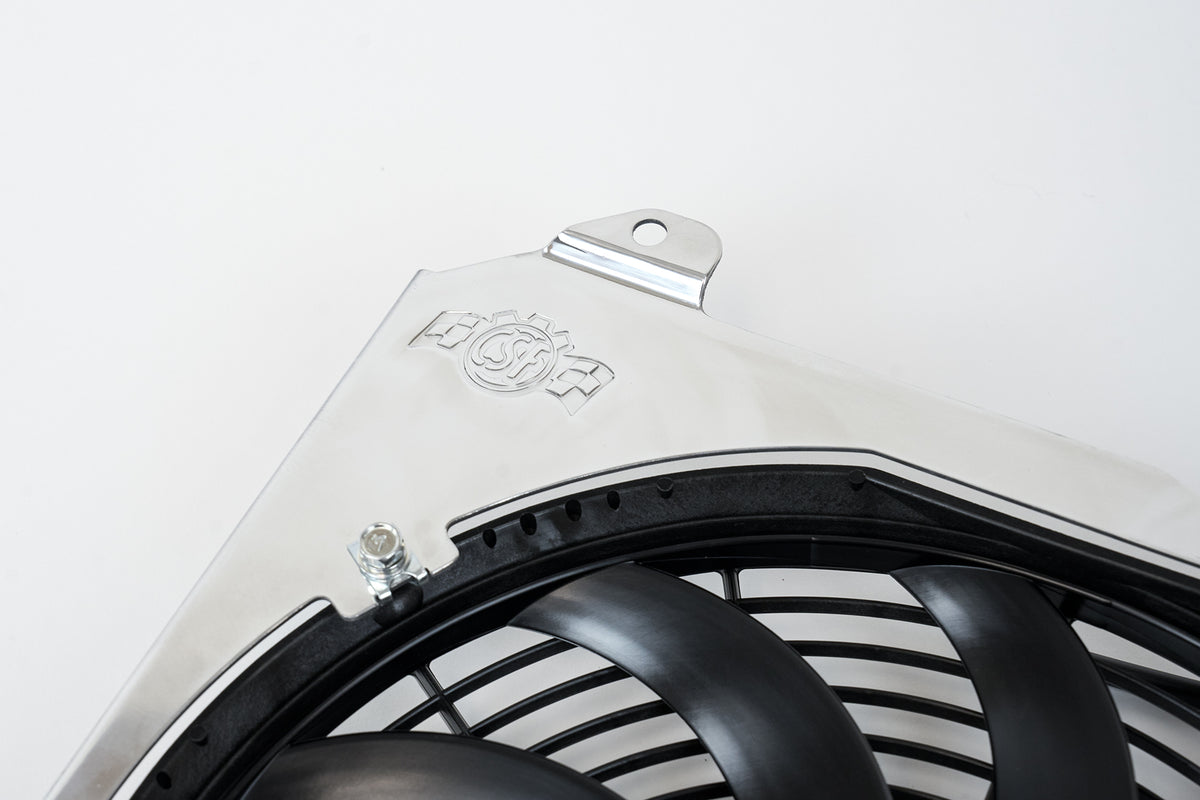 CSF Aluminium Fan Shroud & 12-inch Fan for CSF K-Swap Radiator (Civic / Integra) - image 4