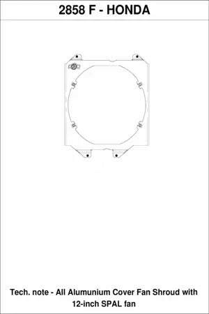 CSF Aluminium Fan Shroud & 12-inch Fan for CSF K-Swap Radiator (Civic / Integra) - image 5
