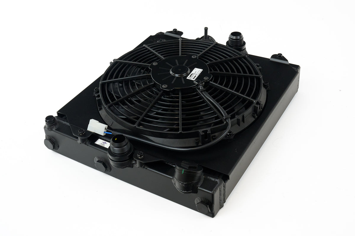 CSF Half Radiator with Fan & Shroud for Honda Civic EG / EK & Mitsubishi Evo VII-IX - image 4