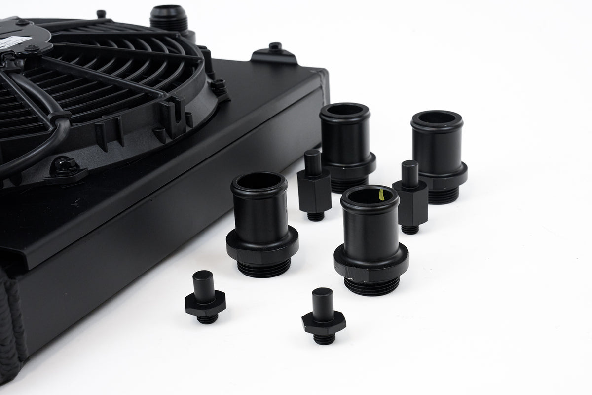 CSF Half Radiator with Fan & Shroud for Honda Civic EG / EK & Mitsubishi Evo VII-IX - image 5
