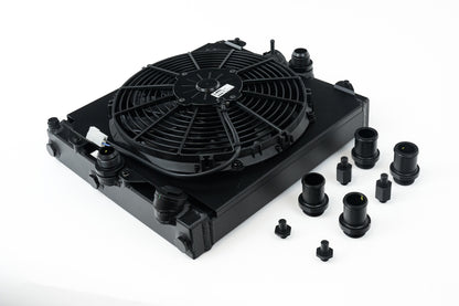 CSF Half Radiator with Fan & Shroud for Honda Civic EG / EK & Mitsubishi Evo VII-IX - image 9