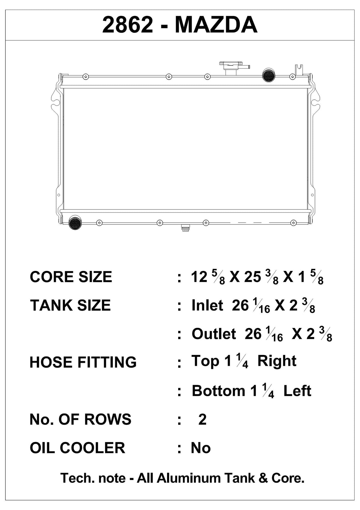 CSF All-Aluminium Radiator for Mazda MX-5 NA (Manual) - image 4