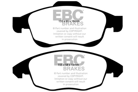 EBC Greenstuff 2000 Series Sport Brake Pad Set (DP21959) Image 3
