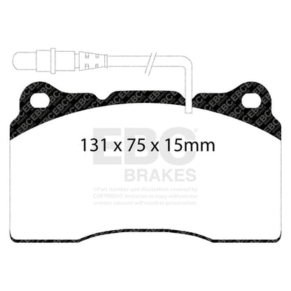 EBC Ultimax OE Replacement Brake Pad Set (DP1419) Image 3