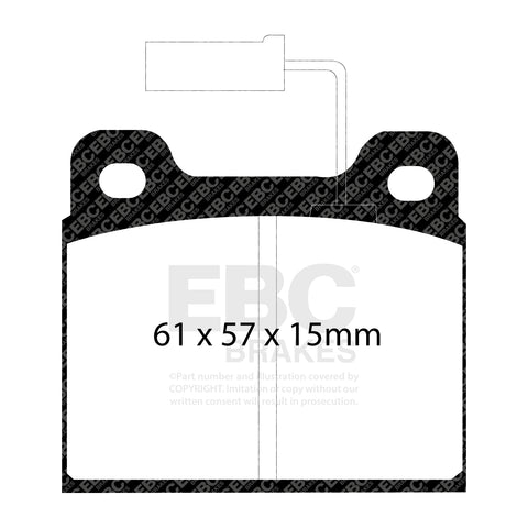 EBC Brakes Pad and Disc Kit (PDKF015) Image 4