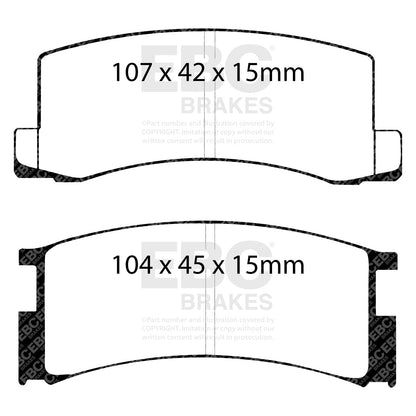 EBC Brakes Pad and Disc Full vehicle Kit (PD40K1832) Image 4