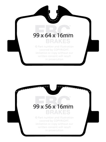 EBC Redstuff 3000 Series Sport Brake Pad Set (DP32405C) Image 4
