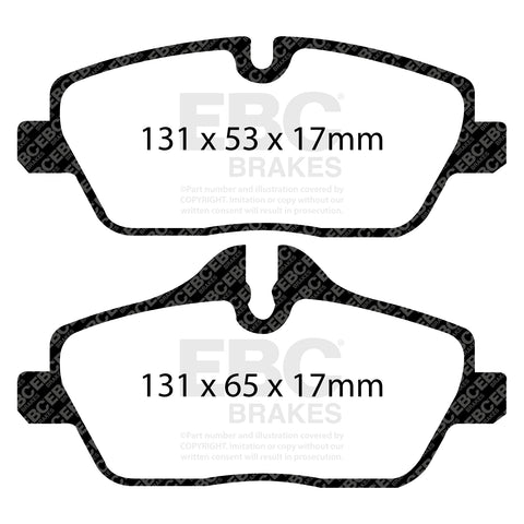 EBC Greenstuff 2000 Series Sport Brake Pad Set (DP22056) Image 1