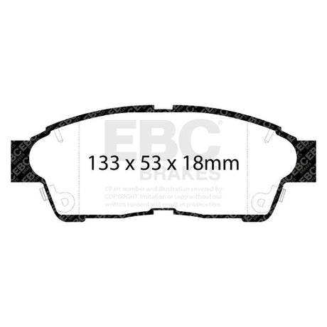 EBC Greenstuff 6000 Series Truck and SUV Brake Pad Set (DP6964) Image 1