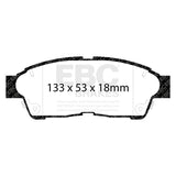 EBC Yellowstuff 4000 Series Street and Track Brake Pad Set (DP4964R) Image 3