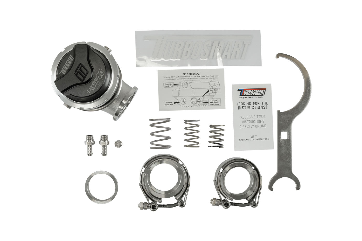 Turbosmart GenV WG40M CompGate40 Motorsport 14psi Black