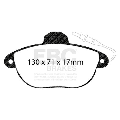 EBC Ultimax OE Replacement Brake Pad Set (DP1077) Image 1