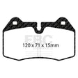 EBC Redstuff 3000 Series Sport Brake Pad Set (DP31644C) Image 1