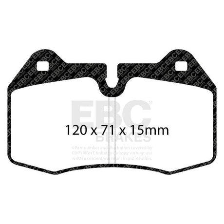 EBC Racing RP-X Track and Race Brake Pads (DP81644RPX) Image 2