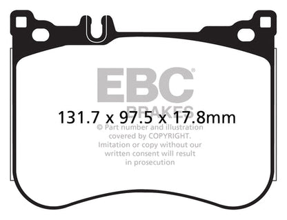 EBC Greenstuff 2000 Series Sport Brake Pad Set (DP22178) Image 2