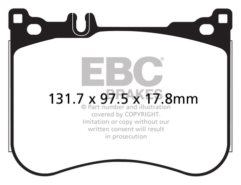 EBC Greenstuff 2000 Series Sport Brake Pad Set (DP22178) Image 2